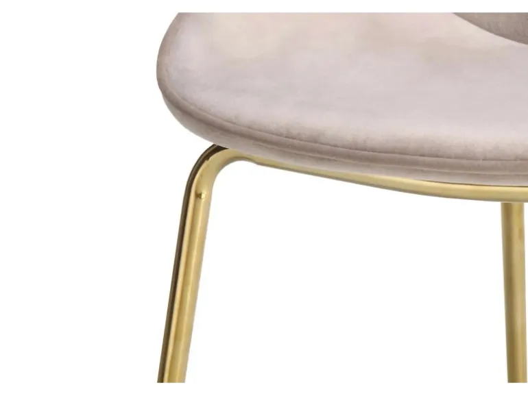 MeGusta Moderner Stuhl 2er-Set Beige Polsterstuhl Esszimmerstuhl Emilia