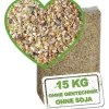 MeineHennen KÖRNER VITAL 15 Kg PREMIUM Hühnerfutter Wachtelfutter mit Muschelschalen Alleinfuttermittel