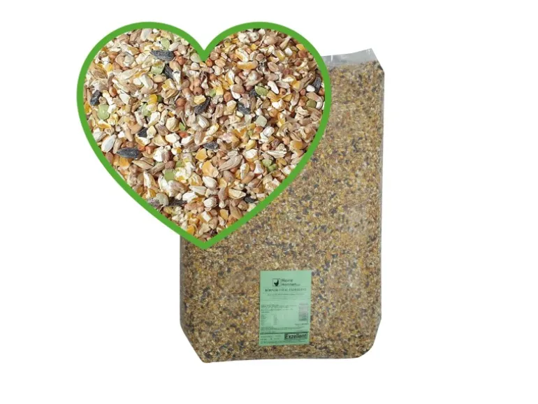 MeineHennen KÖRNER VITAL 15 Kg PREMIUM Hühnerfutter Wachtelfutter mit Muschelschalen Alleinfuttermittel
