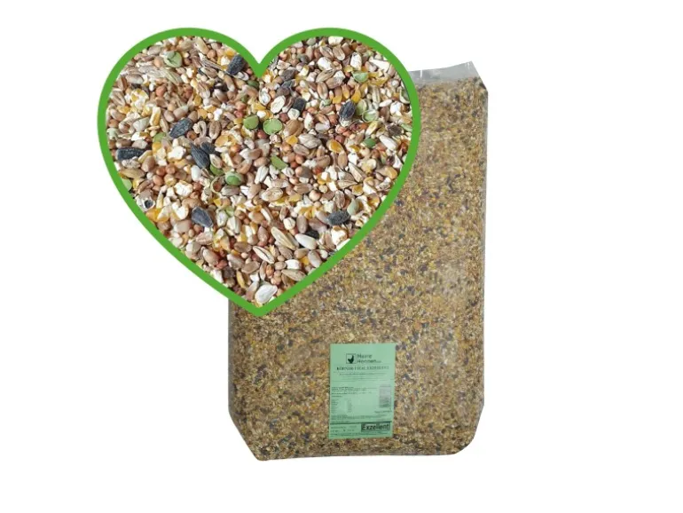 MeineHennen KÖRNER VITAL EXZELLENT 30 Kg PREMIUM Hühnerfutter Wachtelfutter mit Muschelschalen Buchweizen und Hirse
