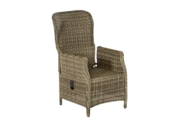 Merxx Riviera Set 9-tlg. Tisch Ø 120 cm Stahl Kunststoffgeflecht
