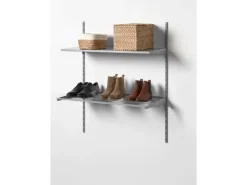 Metall-Drahtboden-Set 25 cm x 80,5 cm Silber