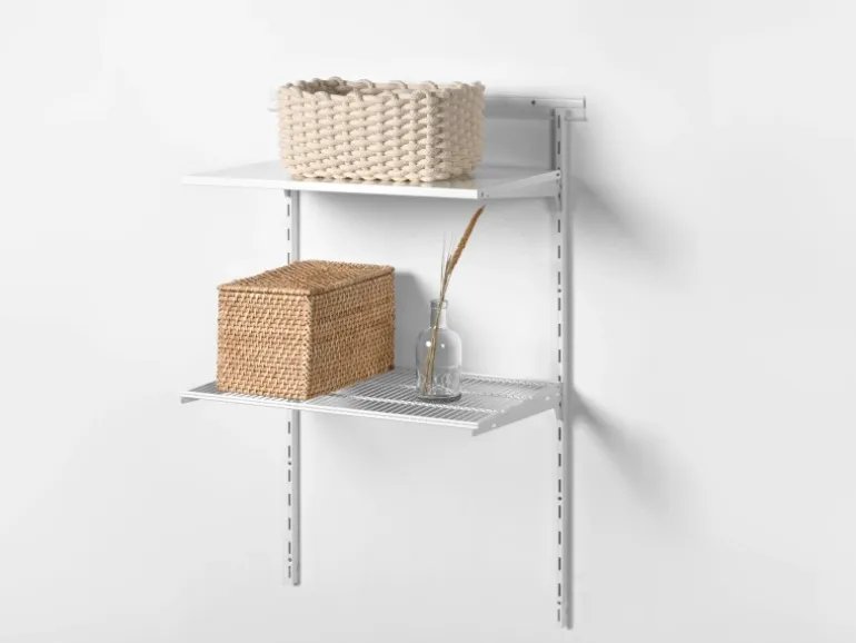 Metall-Drahtgitterboden 60 cm x 43 cm x 7,2 cm Weiß