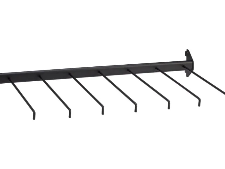 Metall-Hosenhalter 60 cm x 30 cm Schwarz