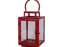 Metalllaterne Rot 22,5 cm