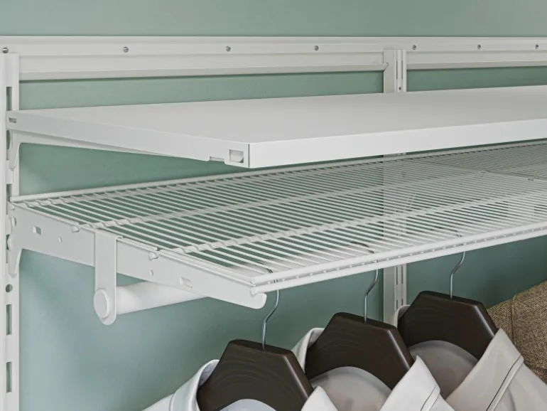 Metall-Wandschiene 1-reihig 150 cm Weiß