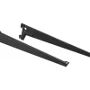 Metall-Winkelträger-Set 1-reihig 38 cm Schwarz