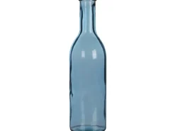 Mica Decorations Glasflasche Rioja 50 cm x Ø 15 cm Hellblau