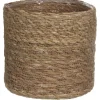 Mica Decorations Korb Atlantic Ø 16 cm Hellbraun