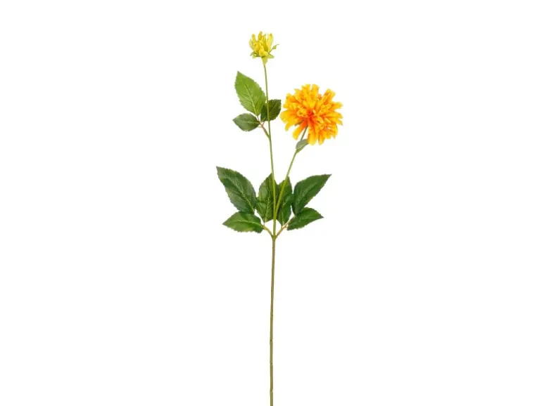 Mica Decorations Kunstblume Dahlie Gelb 65 cm