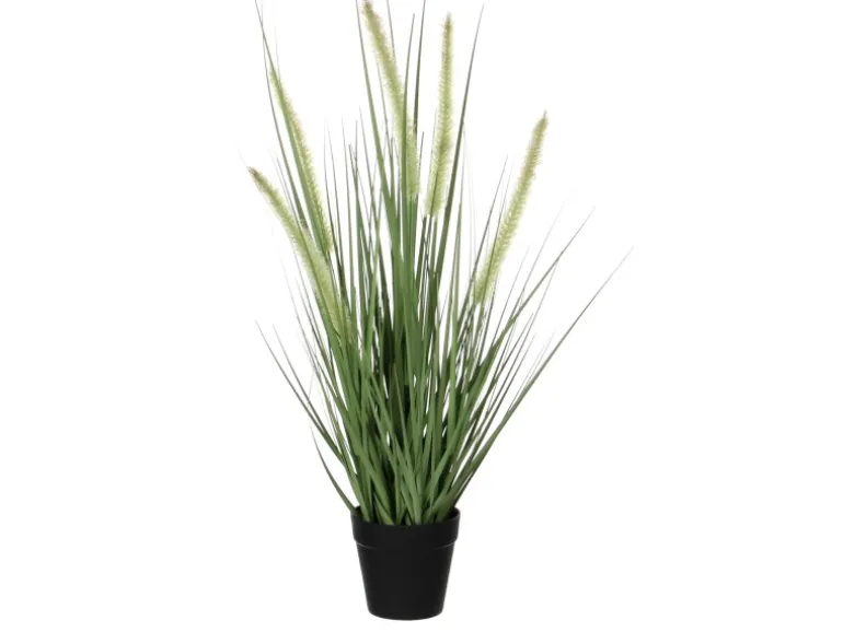 Mica Decorations Kunstpflanze Gras Dogtail im Topf Ø 30 cm x 53 cm Grün