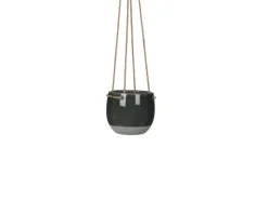 Mica Decorations Resa Hängetopf Dunkelgrau H 11,5 cm x Ø 13,5 cm