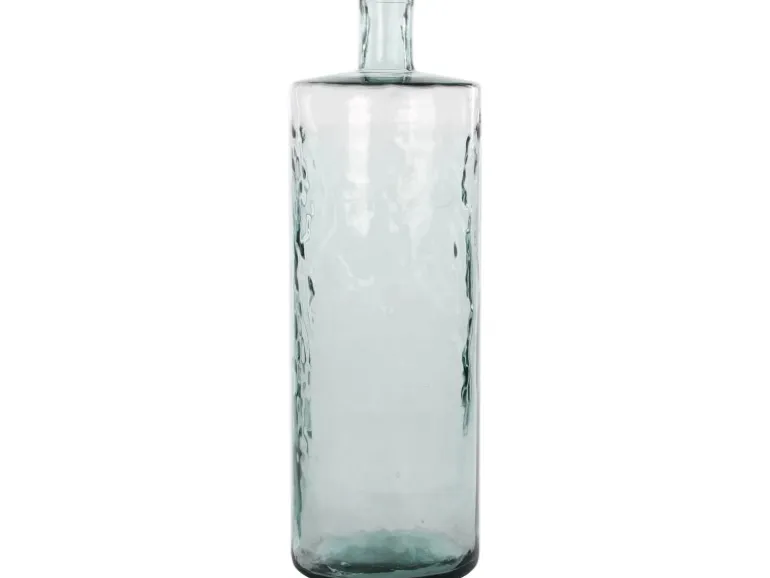 Mica Decorations Vase Guan Glas in Flaschenform Ø 25 cm x 75 cm Transparent