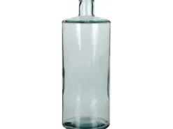 Mica Decorations Vase Guan Glas in Flaschenform Ø 15 cm x 40 cm Transparent