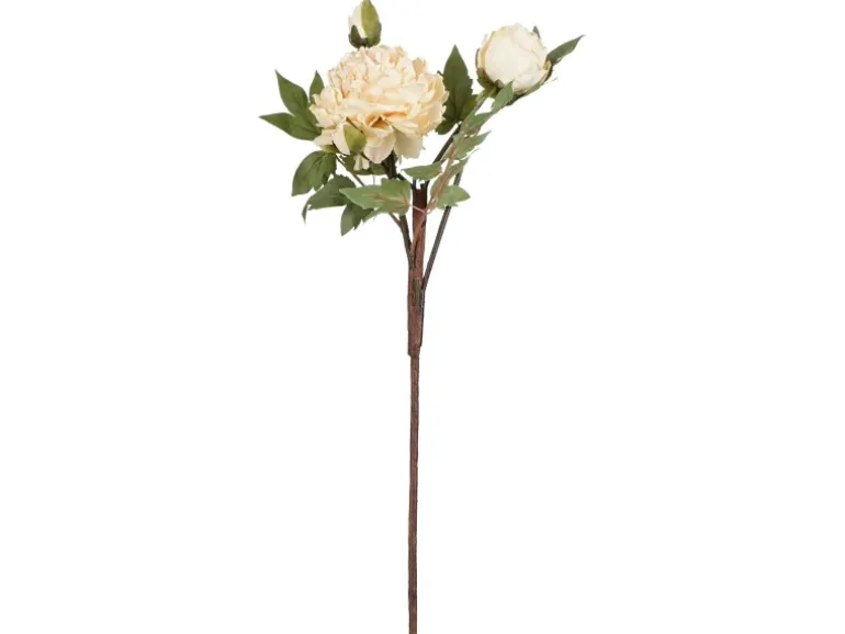 Mica Decorations Zweig Peonie 65 cm Gelb