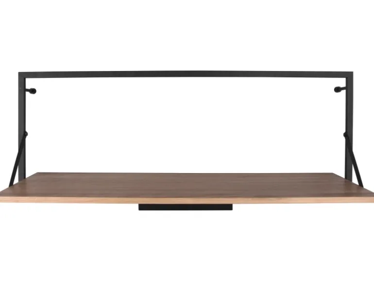 Mirrors & More Metall-Wandregal Becky mit LED-Stripe 10,5 W 30 x 90 x 30 cm