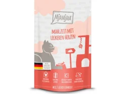 Mjamjam Nassfutter Quetschie Mahlzeit mit Leckeren Herzen 125 g