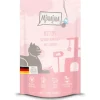Mjamjam Nassfutter Quetschie Katzen Saftiges Hühnchen mit Lachsöl 125 g