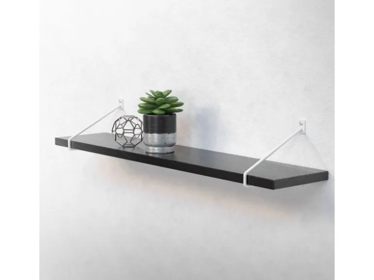 ML-Design 4 Stück Regalhalterung 220 mm Weiß aus Stahl Haarnadel Schwebe Hairpin