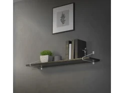 ML-Design 4 Stück Regalhalterung 265 mm Weiß aus Stahl Haarnadel Schwebe