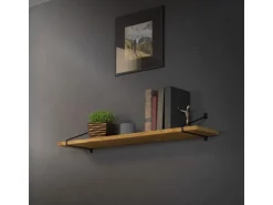 ML-Design 4 Stück Regalhalterung 265 mm Schwarz aus Stahl Haarnadel Schwebe