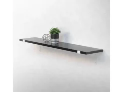 ML-Design 4 Stück Regalhalterung 25x4x14,5 cm Weiß aus Metall 10 Zoll L-Form