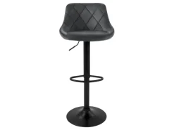 ML-Design Barhocker 4Er Set aus Samt Grau mit Rückenlehne Drehbar