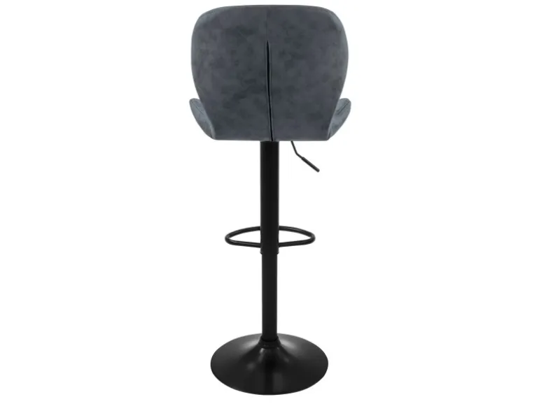 ML-Design Barhocker 4Er Set Kunstleder Anthrazit Rückenlehne Drehbar