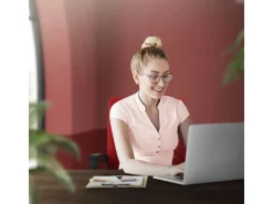ML-Design Bürostuhl Ergonomisch Rot Höhenverstellbarer Drehstuhl
