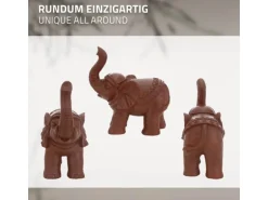 ML-Design Deko Figur Elefant Braun 36x19x39cm Orientalische Finish Innen & Außen