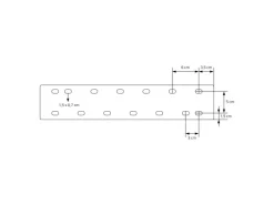 ML-Design 2Er Set Tischkufen 80GRAD Neigung 40 x 43 cm Industrial 8x2 cm