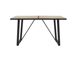 ML-Design Esstisch 140x70x75 cm Eiche Optik Rechteckiger für 6 Personen