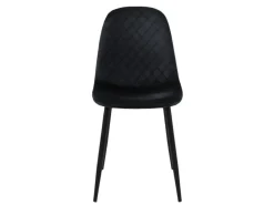 ML-Design Esszimmerstühle 4er Set Schwarz Küchenstuhl mit Samtbezug