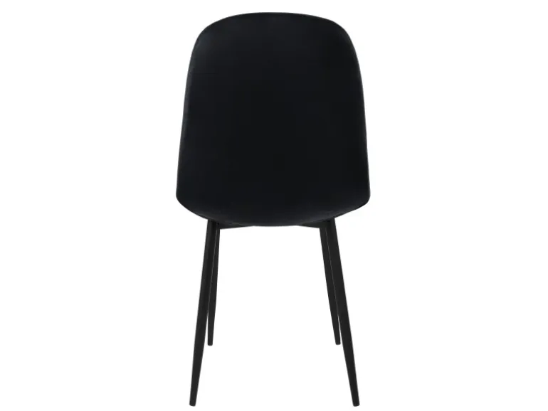 ML-Design Esszimmerstühle 4er Set Schwarz Küchenstuhl mit Samtbezug