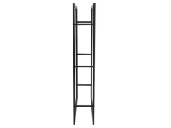 ML-Design Kaminholzregal 60x150x25 cm Rechteckig Schwarz Metall Innen/Außen
