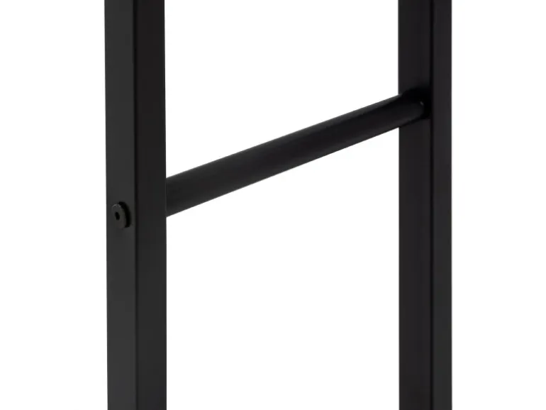 ML-Design Kaminholzregal 80x100x25 cm Rechteckig Schwarz Metall Innen/Außen