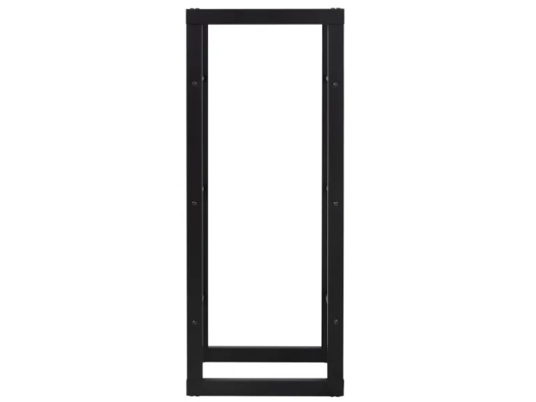 ML-Design Kaminholzregal 40x100x25cm Rechteckig Schwarz aus Metall Innen/Außen