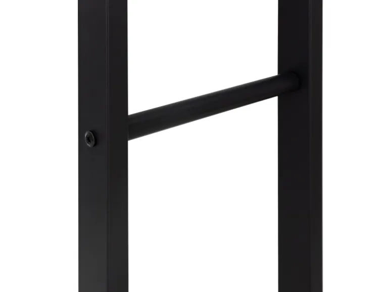 ML-Design Kaminholzregal 40x100x25cm Rechteckig Schwarz aus Metall Innen/Außen