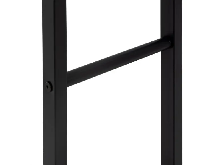 ML-Design Kaminholzregal 40x150x25 cm Rechteckig Schwarz Metall Innen/Außen