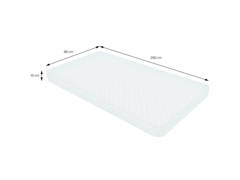 ML-Design Kinderbett Fußballtor 90x200 cm mit Matratze H16 cm Holz