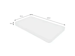ML-Design Kinderbett Tipi 90x200cm Natur mit Matratze H16cm Lattenrost