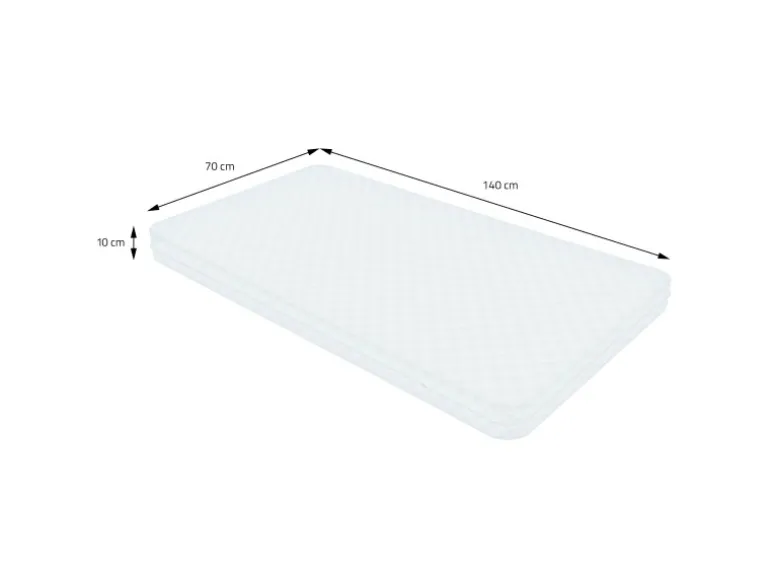 ML-Design Kindermatratze 70 x 140 x 10 cm Schadstoffgeprüft für Baby Junior