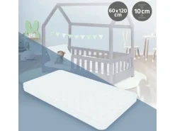 ML-Design Kindermatratze 60 x 120 x 10 cm Schadstoffgeprüft für Baby Junior