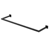 ML-Design Kleiderstange Rechteck für Wand T30cmxB110cm Schwarz aus Stahl U-Form