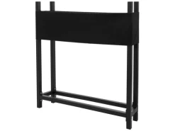 ML-Design Metall Kaminholzregal mit Abdeckung 113x25x115 cm Anthrazit Stahl