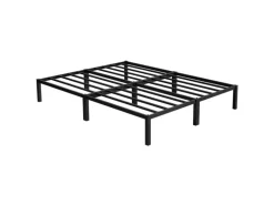 ML-Design Metallbett 160x200 cm Stahlrahmen mit Lattenrost Schwarz Bettgestell