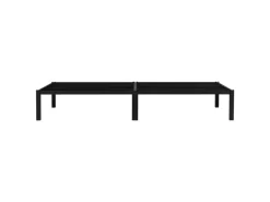 ML-Design Metallbett 90x200cm auf Stahlrahmen mit Lattenrost Schwarz Bettgestell