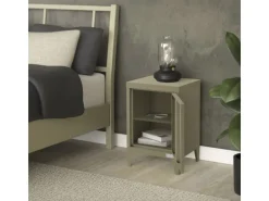 ML-Design Nachttisch in Olive 40x30x58 cm aus Stahl Industriedesign