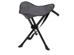Mojawo 3-Bein Dreibeinhocker Campinghocker Anglerhocker Tragegurt Grau