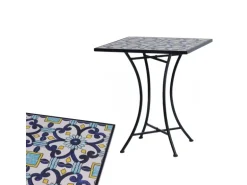 Mojawo Mosaik Sitzgarnitur Set 3teilig Sitzgruppe Gartenmöbel Tisch Stühle 60cm